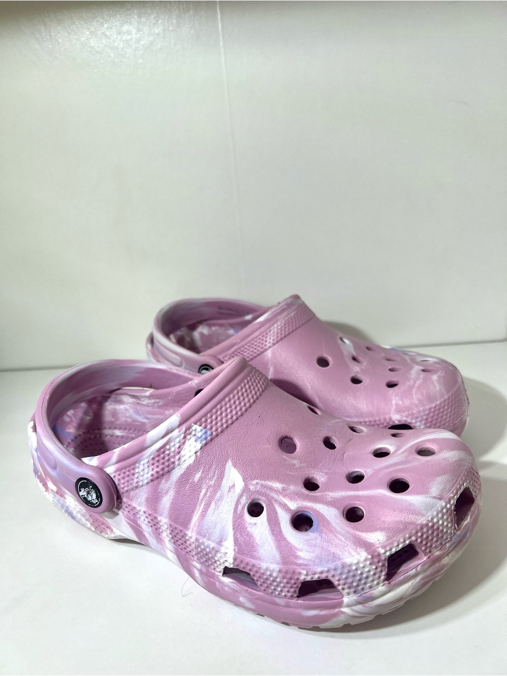 Crocs Classic Clog - Pink Marble Women’s Size 6